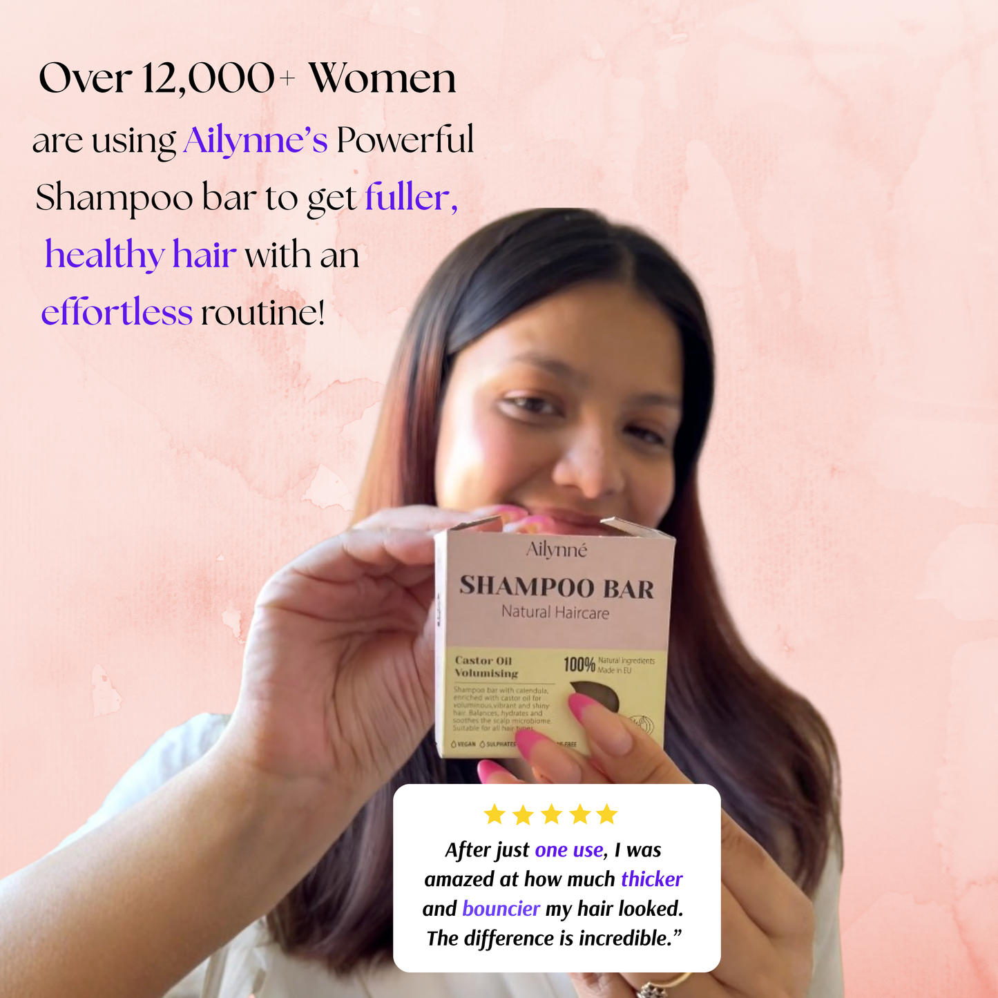 Volumising Shampoo Bar - Castor Oil | 80g