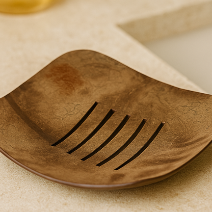 Handcrafted Coconut Shell Soap Dish