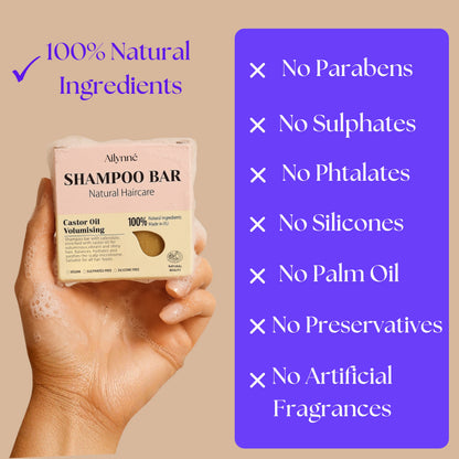 Thickening Shampoo Bar - Castor Oil | 80g