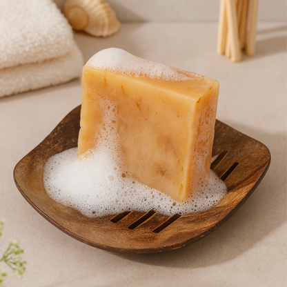 Handcrafted Coconut Shell Soap Dish