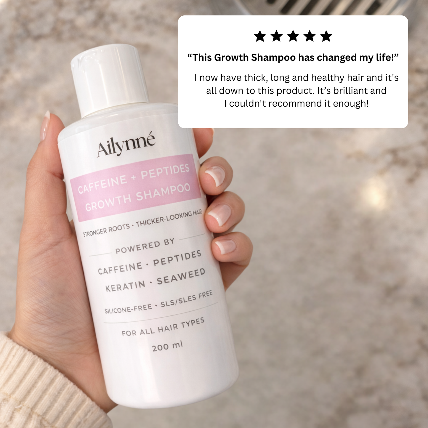 Caffeine + Peptides Growth Shampoo