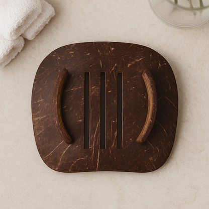 Handcrafted Coconut Shell Soap Dish