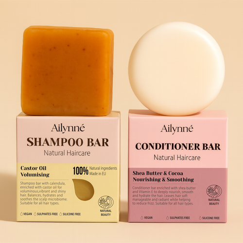 Volumising Shampoo Bar & Conditioner Combo For Hair Thickening