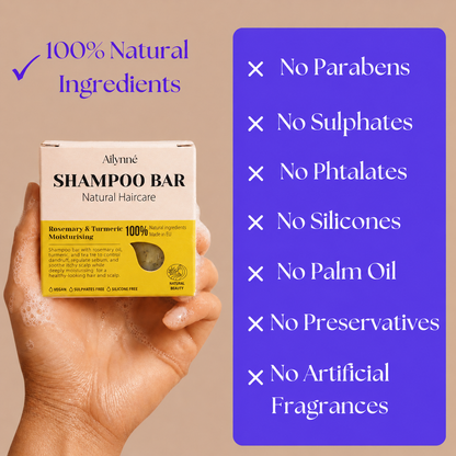 Anti Dandruff Shampoo Bar - Rosemary & Turmeric | 80g