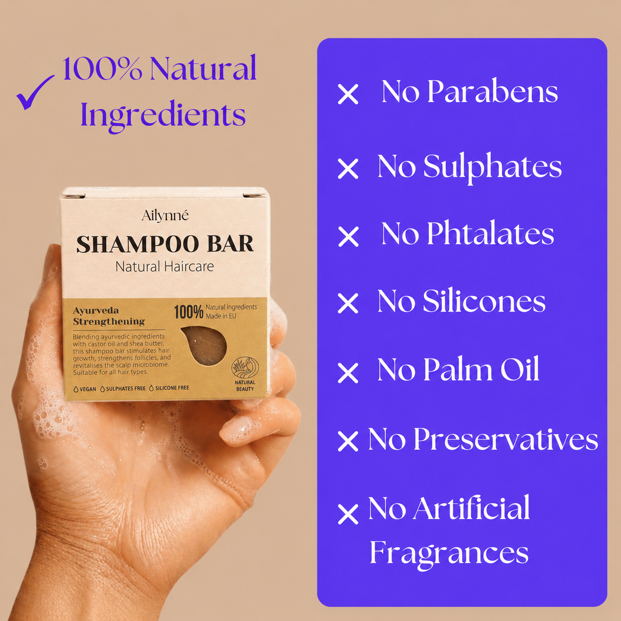 Strengthening Shampoo Bar - Ayurveda | 80g