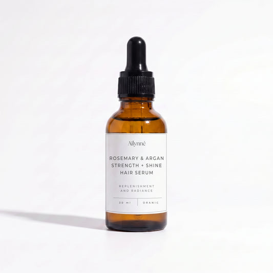 Organic Rosemary & Argan Strength + Shine Hair Serum | 30ml