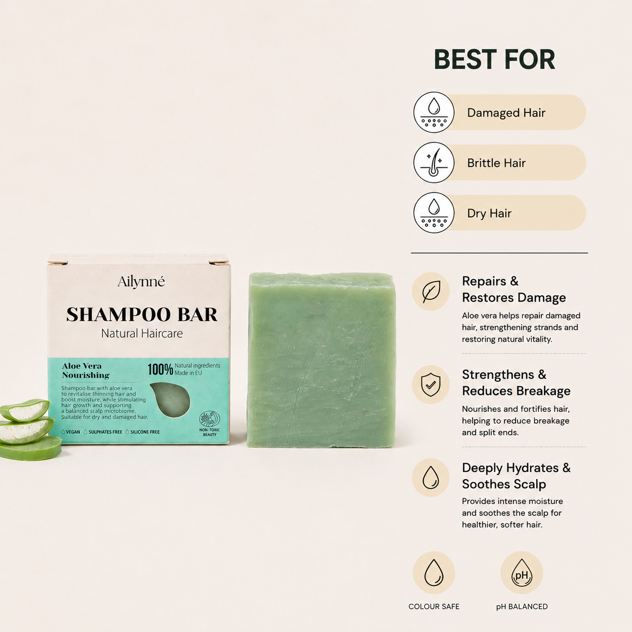 Repair Shampoo Bar - Aloe Vera | 80g